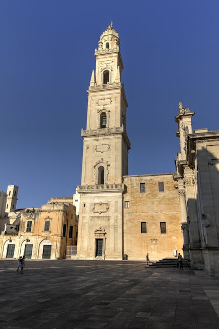 Duomo Lecce night lights