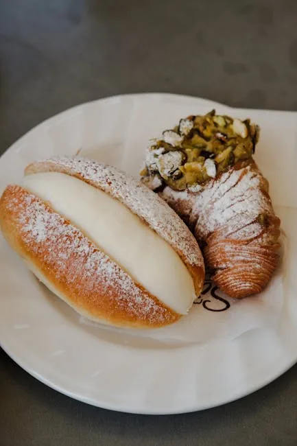 Italian pastry pasticciotto closeup