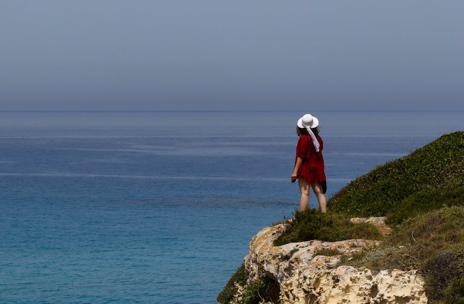 Torre dell'Orso sea stacks morning sea view
